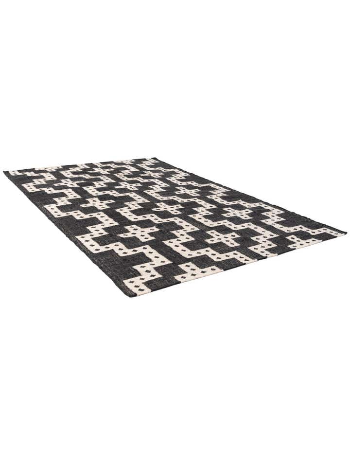 5' 1 x 8' Hand Woven Kilim Wool Rug