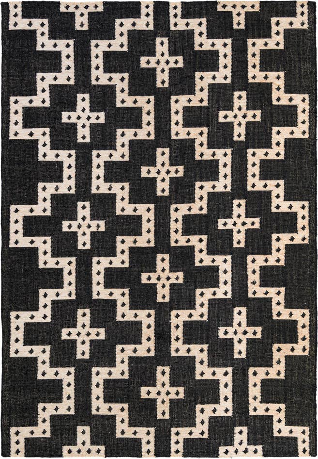 Detail image of 6' 1 x 9' Hand Woven Kilim Wool Rug