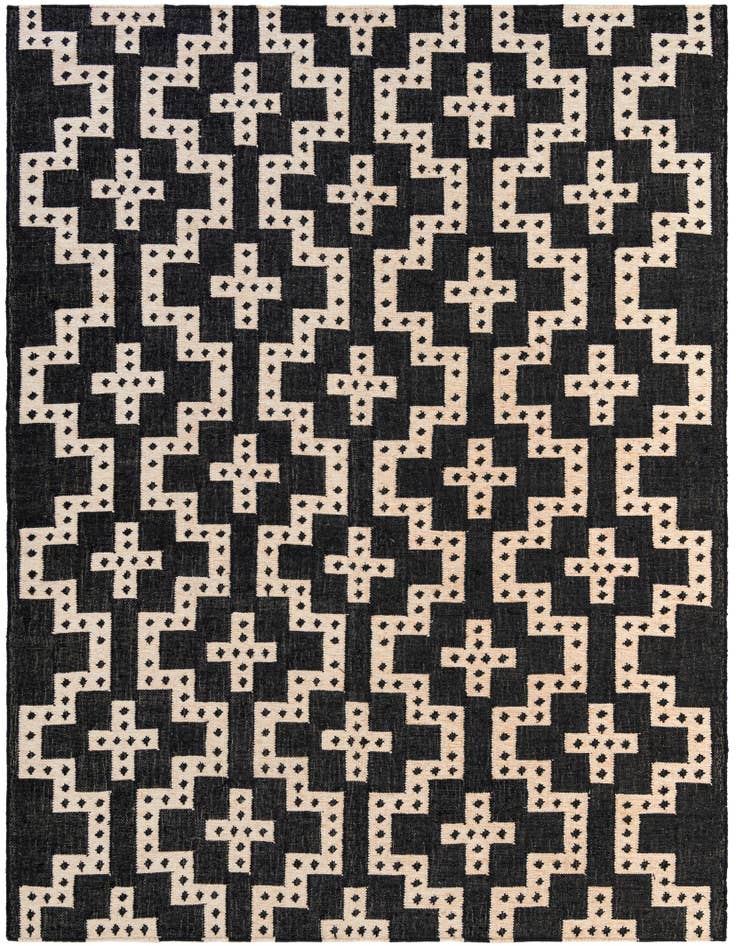 Detail image of 7' 10 x 10' Hand Woven Kilim Wool Rug