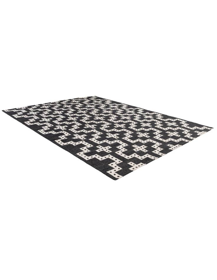 Detail image of 9' x 12'  Hand Woven Kilim Wool Rug