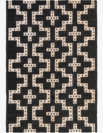 6' 1 x 9' Hand Woven Kilim Wool Rug