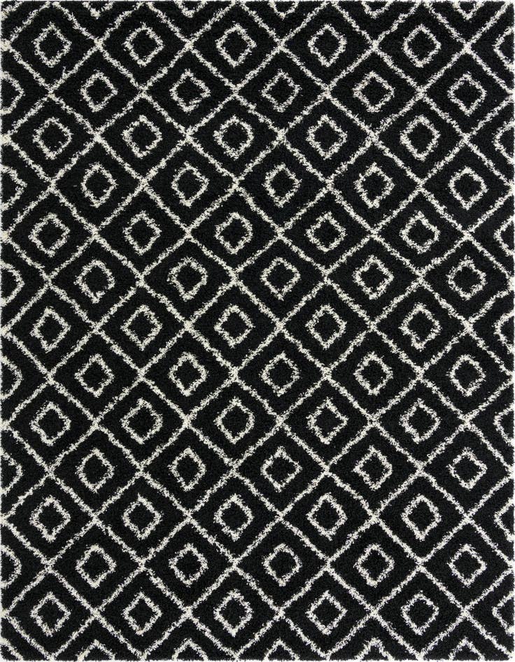 Detail image of 10' x 13' Lattice Shag Rug
