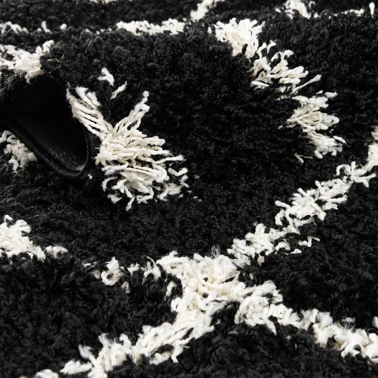 Detail image of 6' x 9' Lattice Shag Rug