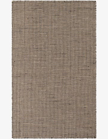 Black and White Hand Woven Laurel Handwoven Jute Rug