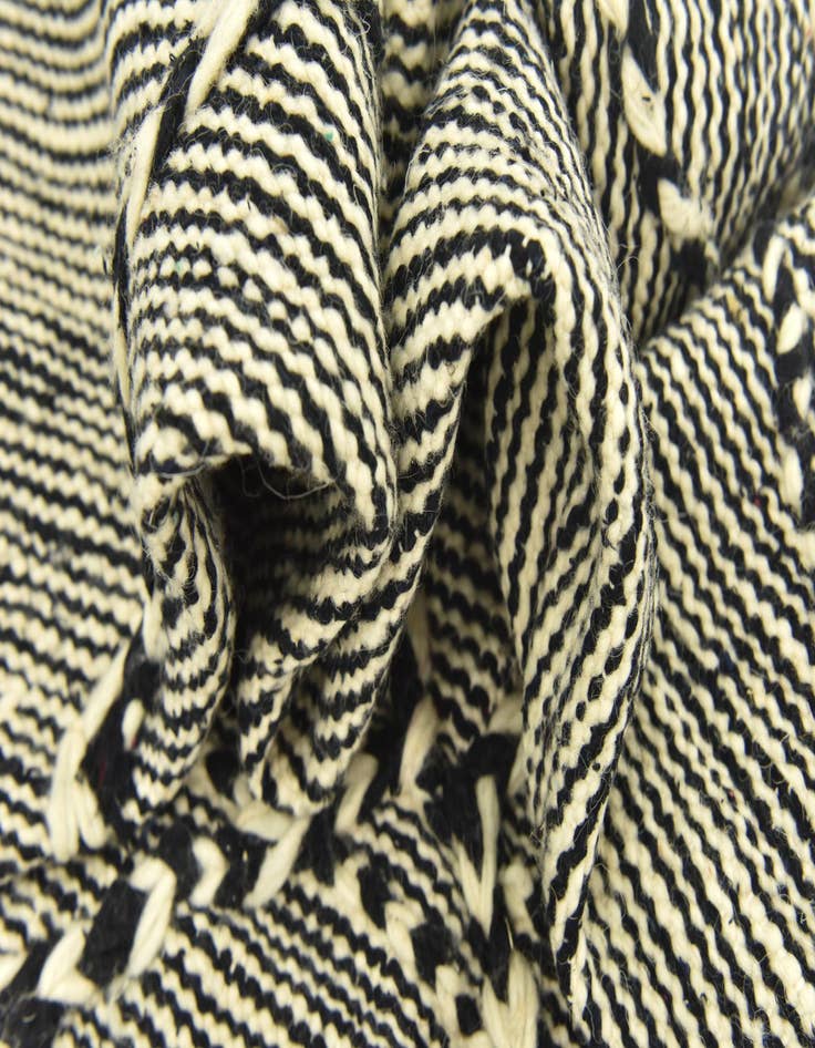 Detail image of 4' 11 x 8' 4  Hand Knotted Moroccan Wool Rug