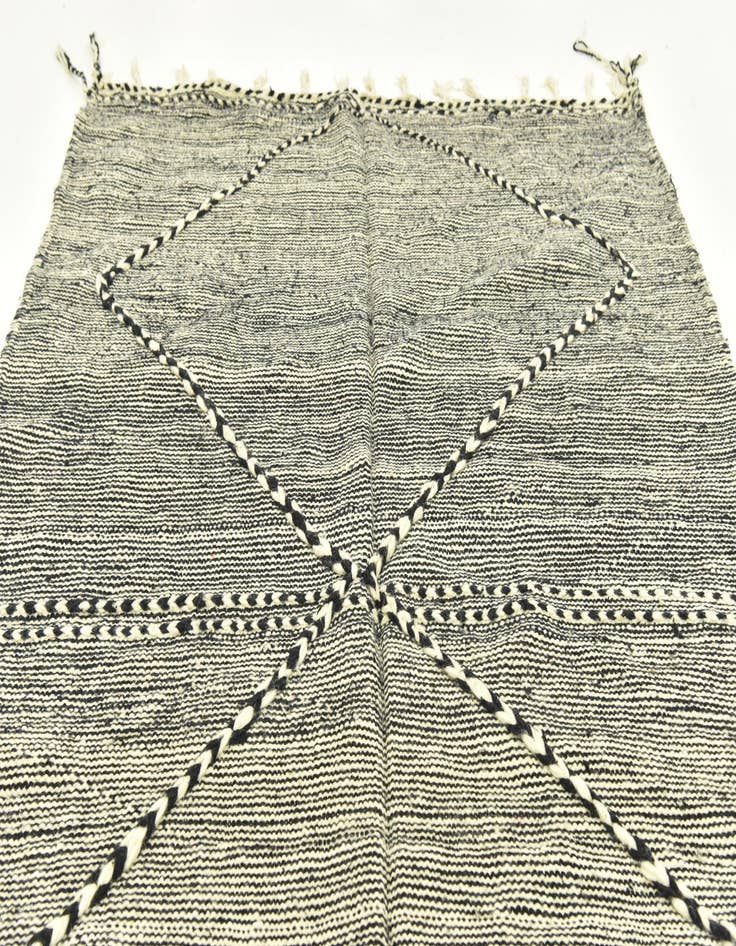 Detail image of 4' 11 x 8' 4  Hand Knotted Moroccan Wool Rug