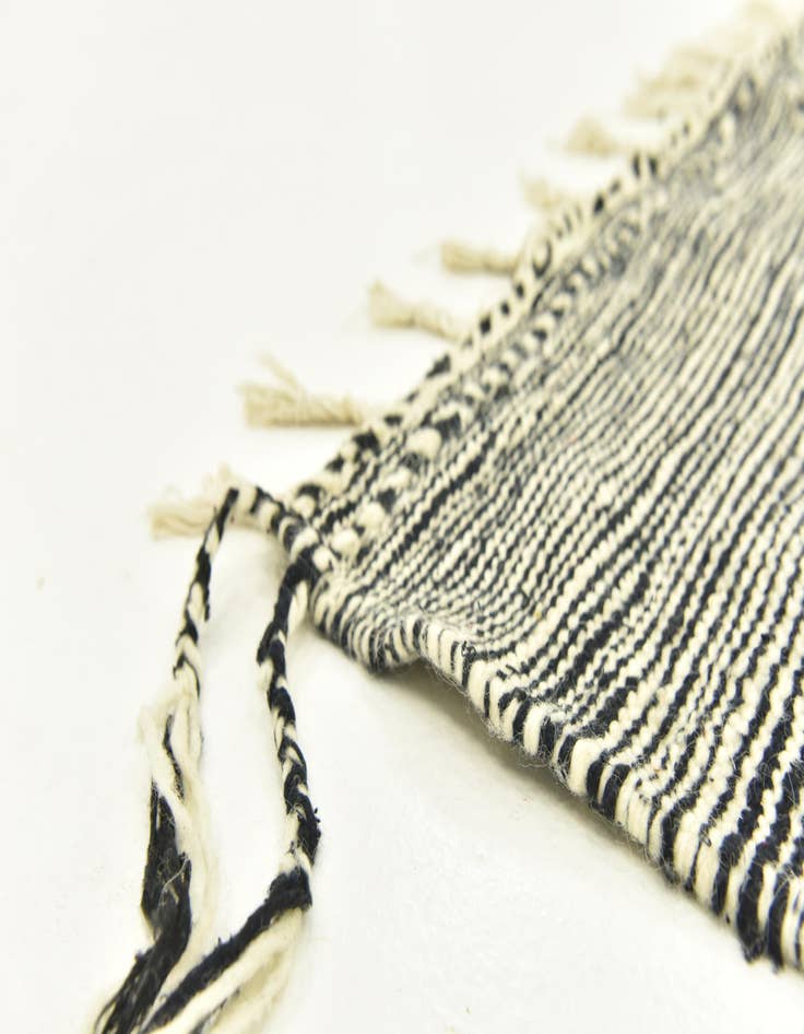 Detail image of 4' 11 x 8' 4  Hand Knotted Moroccan Wool Rug