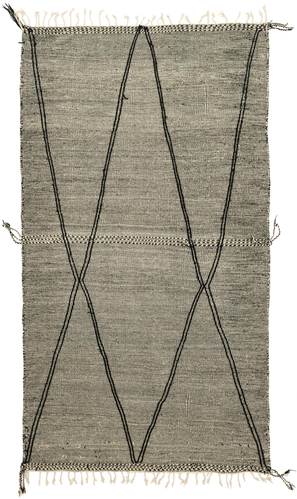 7' 7 x 13' 3 Hand Knotted Moroccan Wool Rug