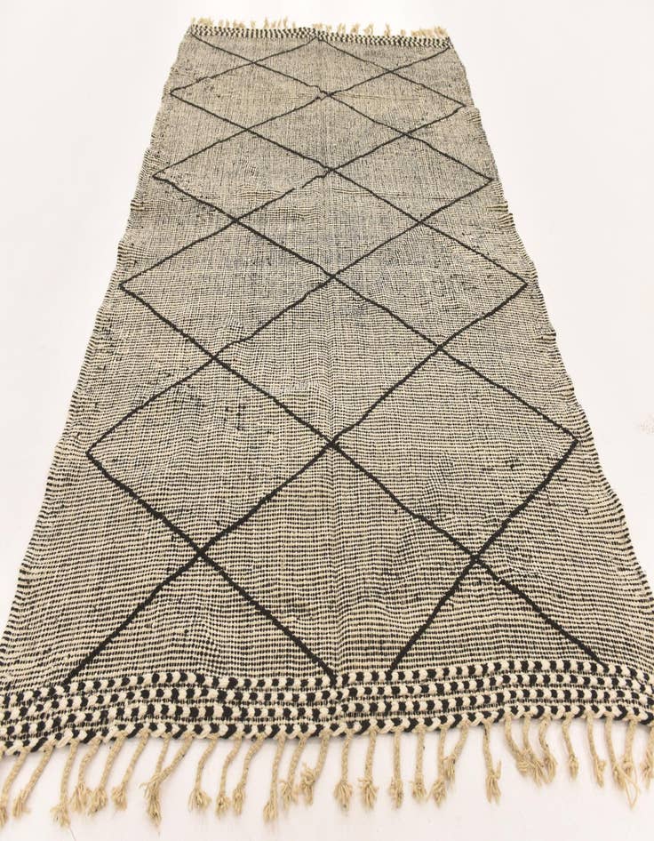 Detail image of 6' 2 x 9' 6  Hand Knotted Moroccan Wool Rug