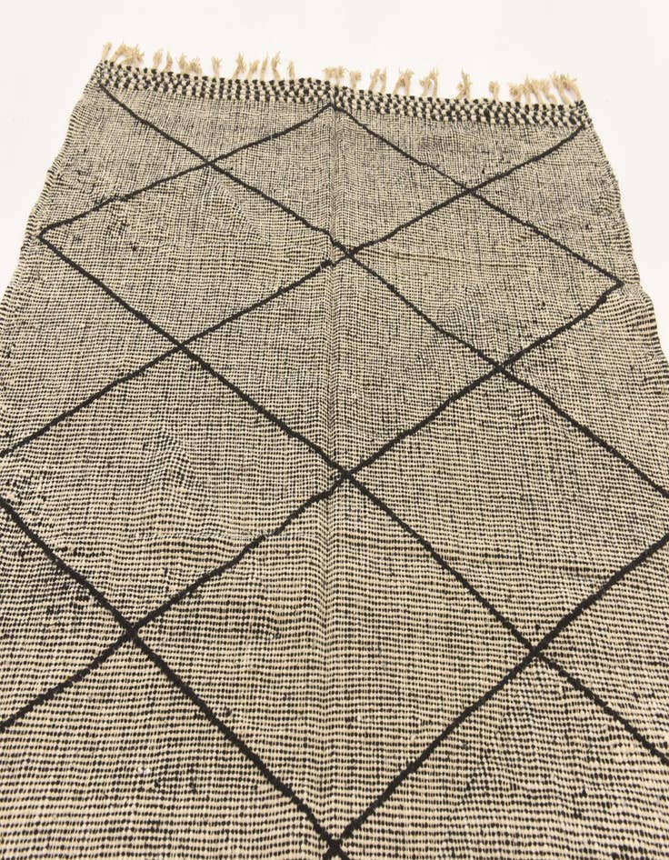 Detail image of 6' 2 x 9' 6  Hand Knotted Moroccan Wool Rug