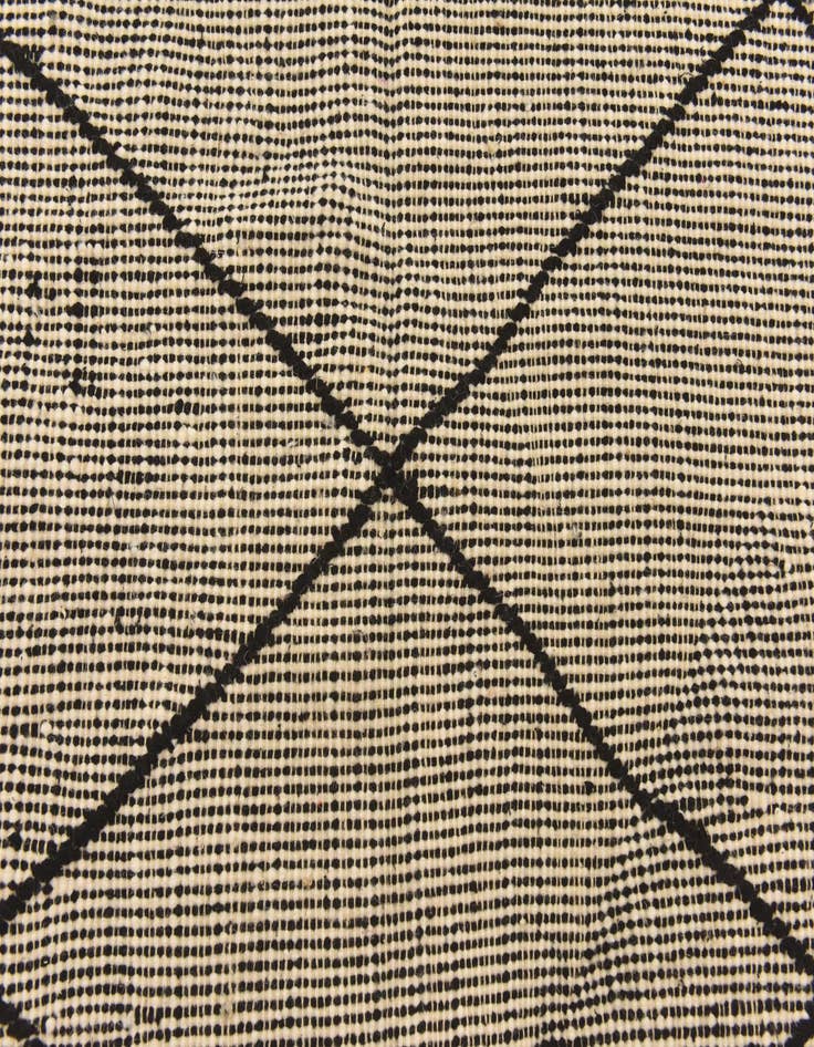 Detail image of 6' 2 x 9' 6  Hand Knotted Moroccan Wool Rug
