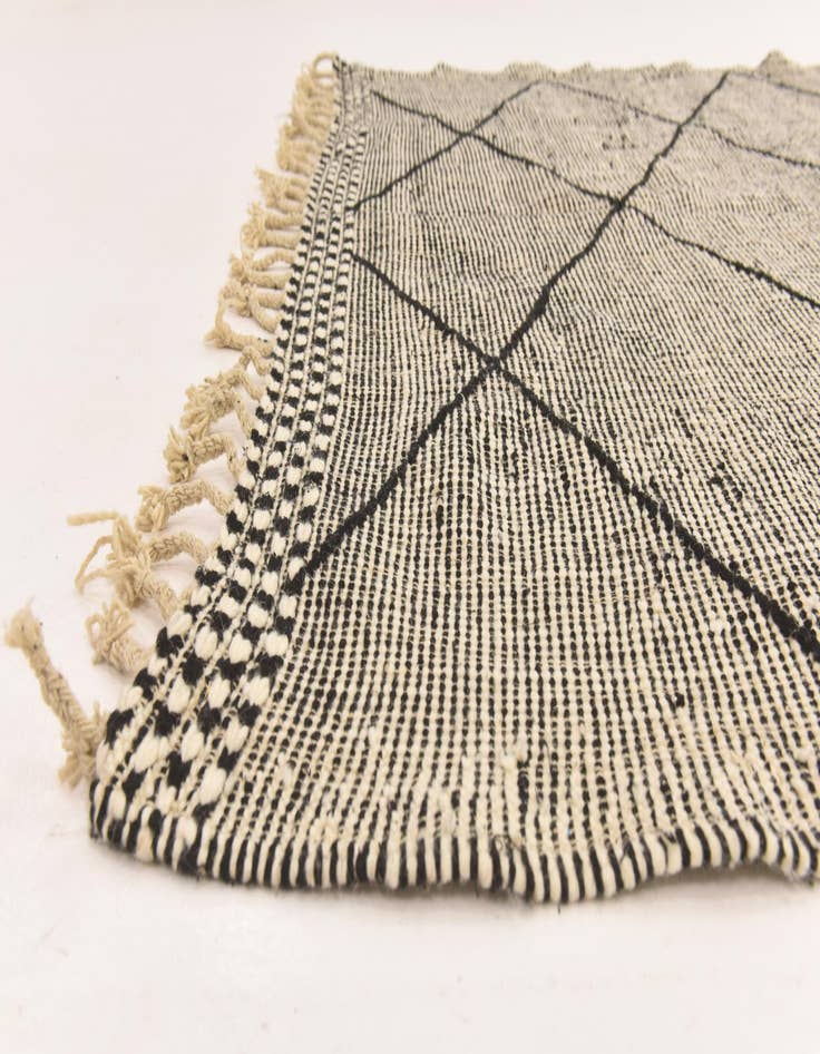 Detail image of 6' 2 x 9' 6  Hand Knotted Moroccan Wool Rug