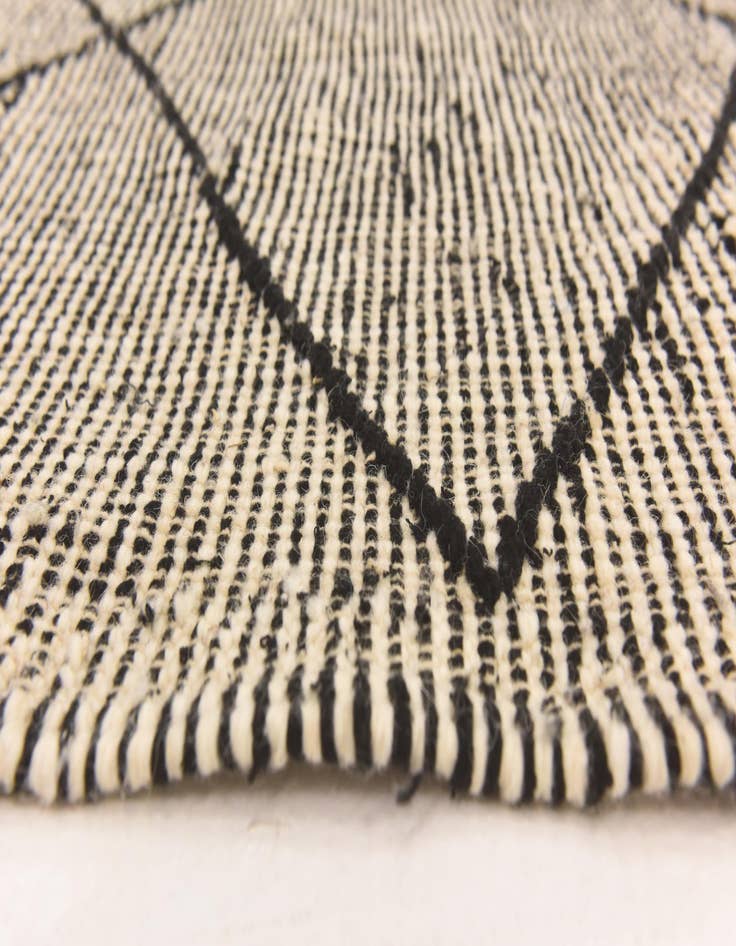 Detail image of 6' 2 x 9' 6  Hand Knotted Moroccan Wool Rug