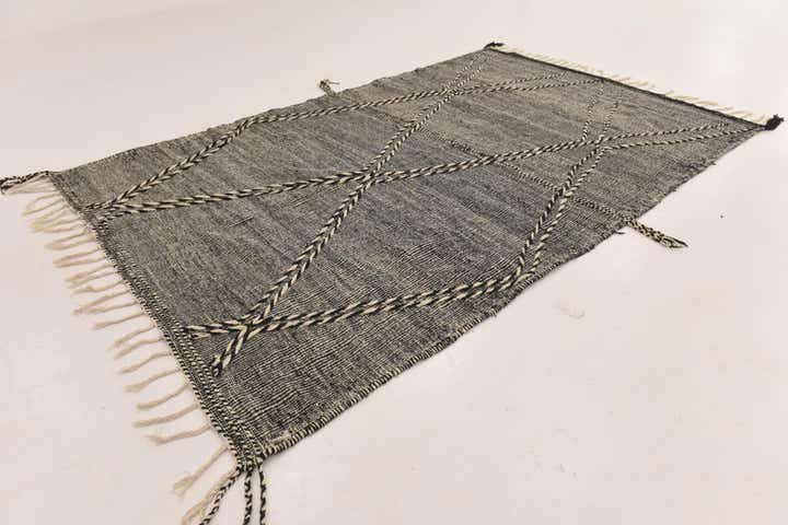 6' 5 x 10' 3 Hand Knotted Moroccan Wool Rug