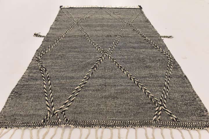 6' 5 x 10' 3 Hand Knotted Moroccan Wool Rug