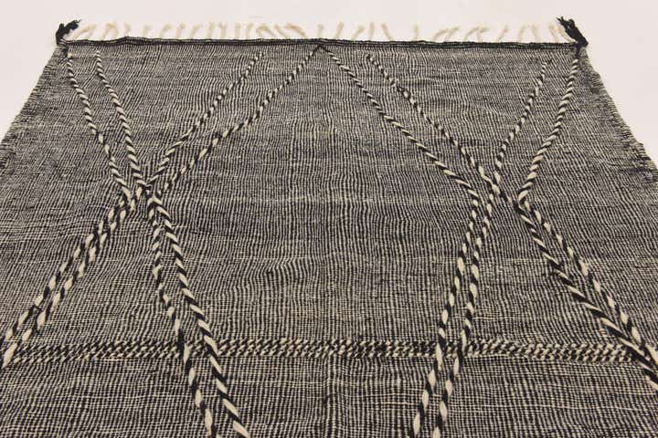 6' 5 x 10' 3 Hand Knotted Moroccan Wool Rug