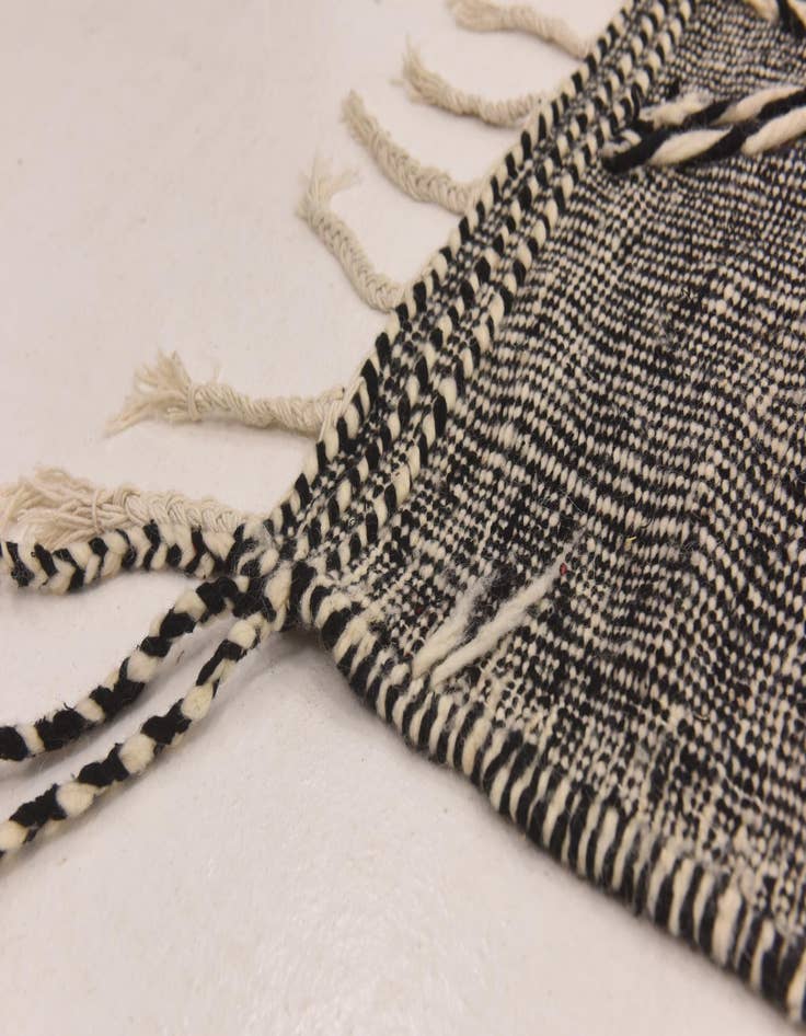 Detail image of 6' 5 x 10' 3  Hand Knotted Moroccan Wool Rug