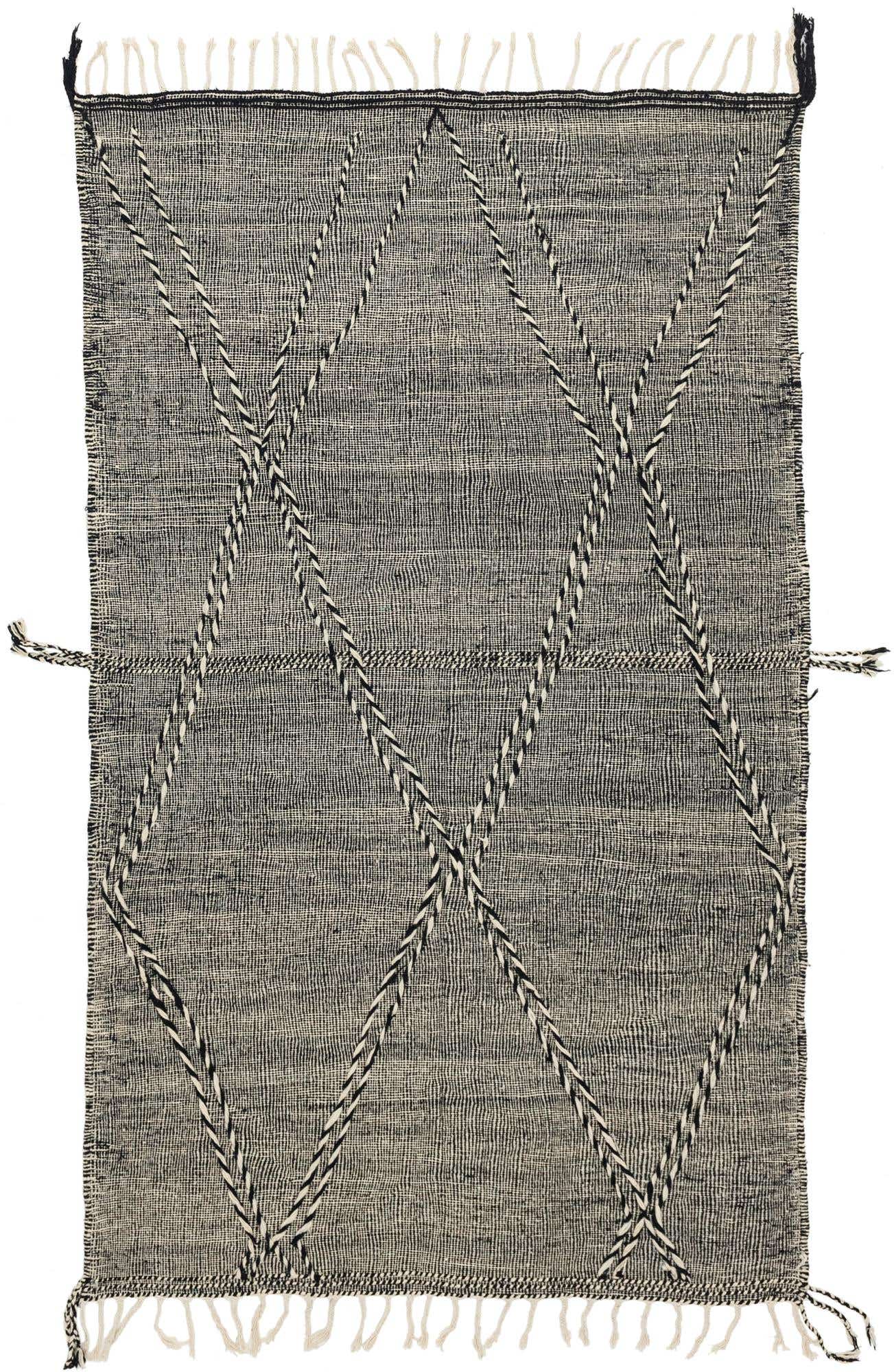 6' 5 x 10' 3 Hand Knotted Moroccan Wool Rug