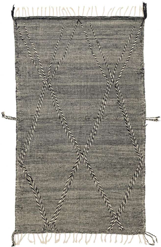 6' 5 x 10' 3 Hand Knotted Moroccan Wool Rug
