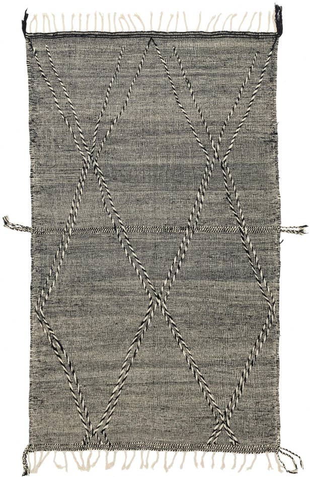 Detail image of 6' 5 x 10' 3 Hand Knotted Moroccan Wool Rug