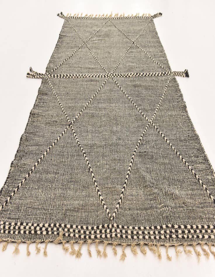 Detail image of 7' 1 x 12' 8  Hand Knotted Moroccan Wool Rug