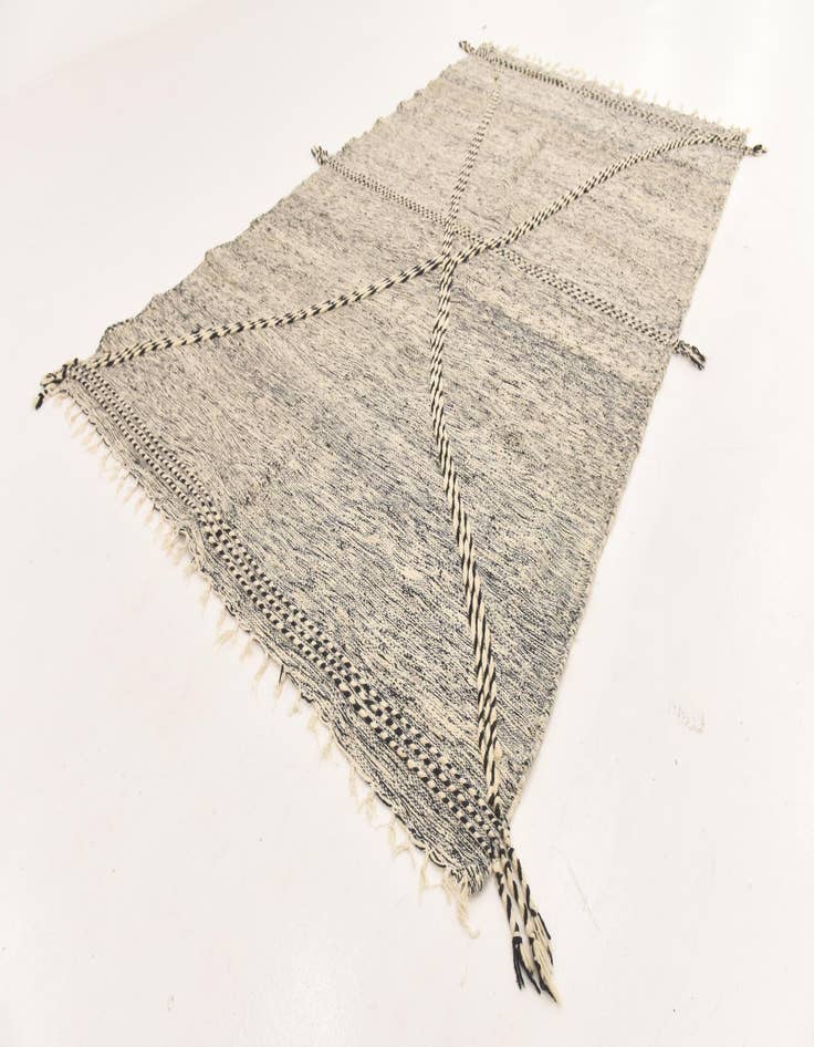 Detail image of 6' 7 x 10' 9  Hand Knotted Moroccan Wool Rug