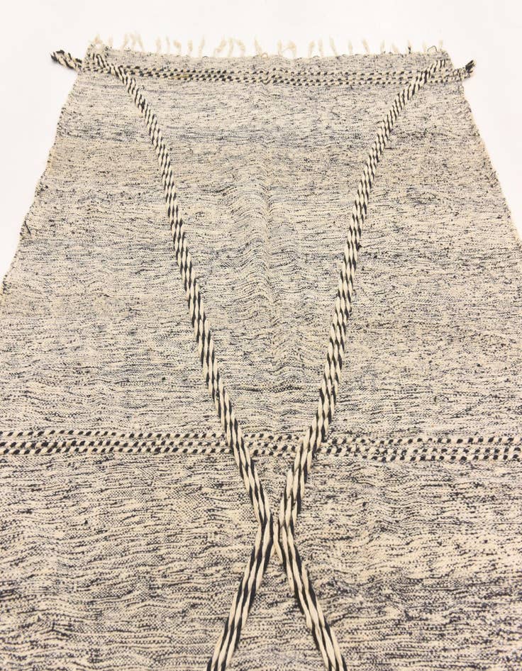 Detail image of 6' 7 x 10' 9  Hand Knotted Moroccan Wool Rug