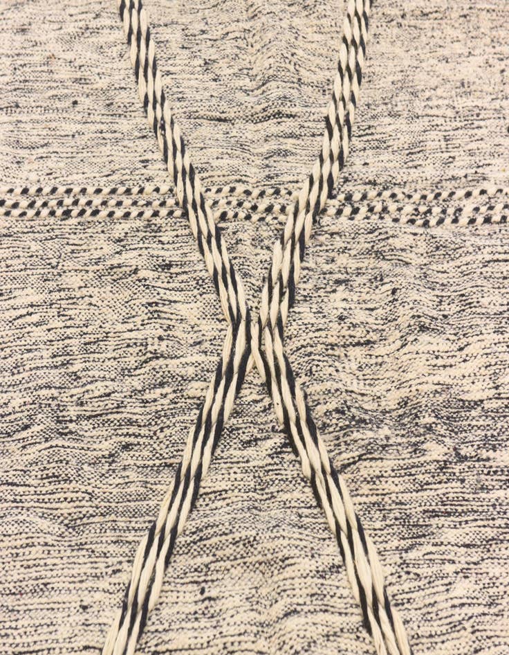 Detail image of 6' 7 x 10' 9  Hand Knotted Moroccan Wool Rug