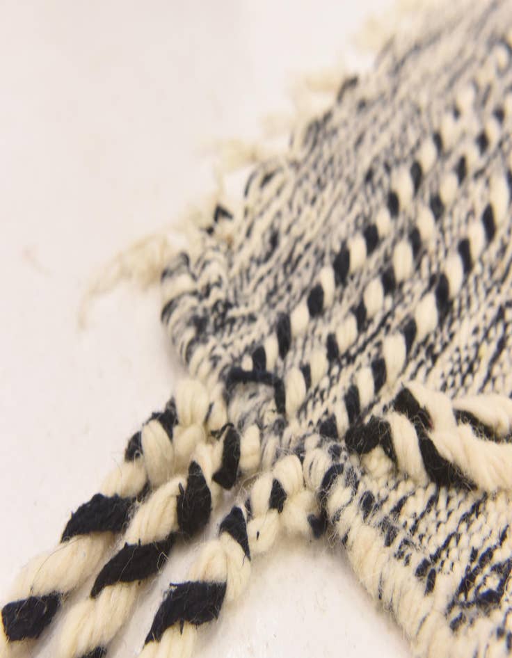 Detail image of 6' 7 x 10' 9  Hand Knotted Moroccan Wool Rug