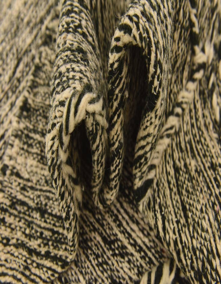 Detail image of 6' 8 x 10'  Hand Knotted Moroccan Wool Rug