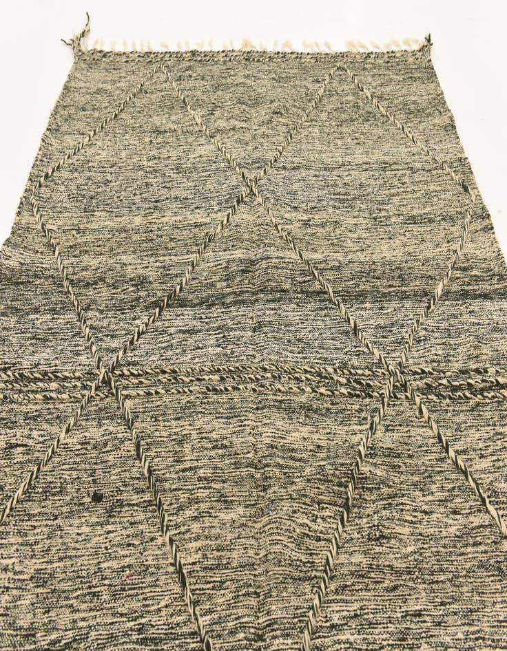 Detail image of 6' 8 x 10'  Hand Knotted Moroccan Wool Rug