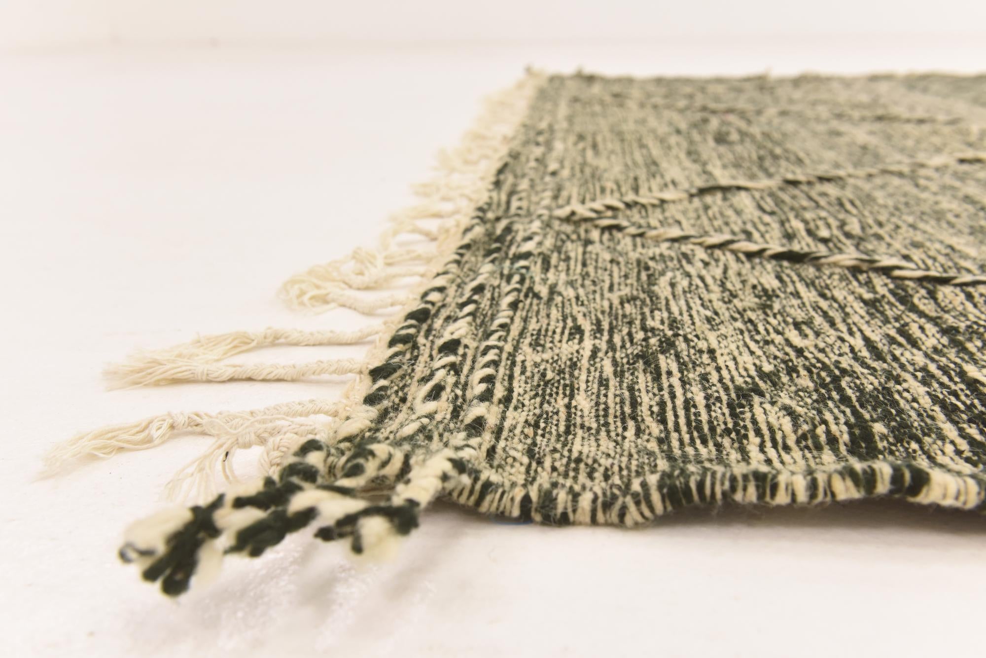 6' 8 x 10' Hand Knotted Moroccan Wool Rug