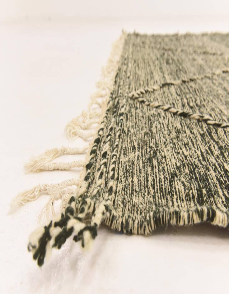 Detail image of 6' 8 x 10'  Hand Knotted Moroccan Wool Rug