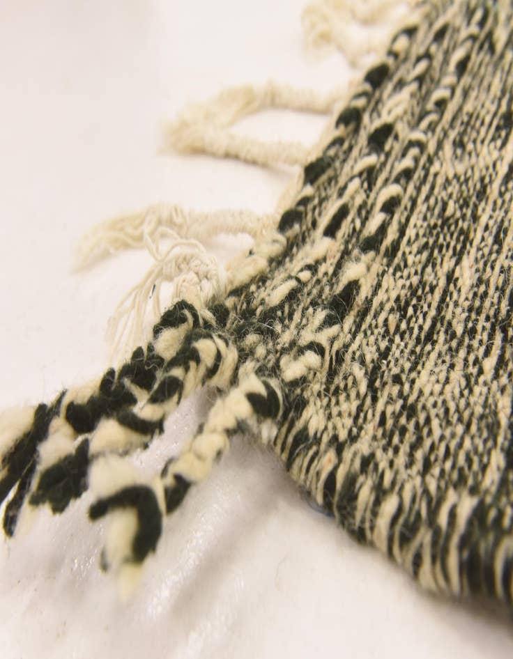 Detail image of 6' 8 x 10'  Hand Knotted Moroccan Wool Rug