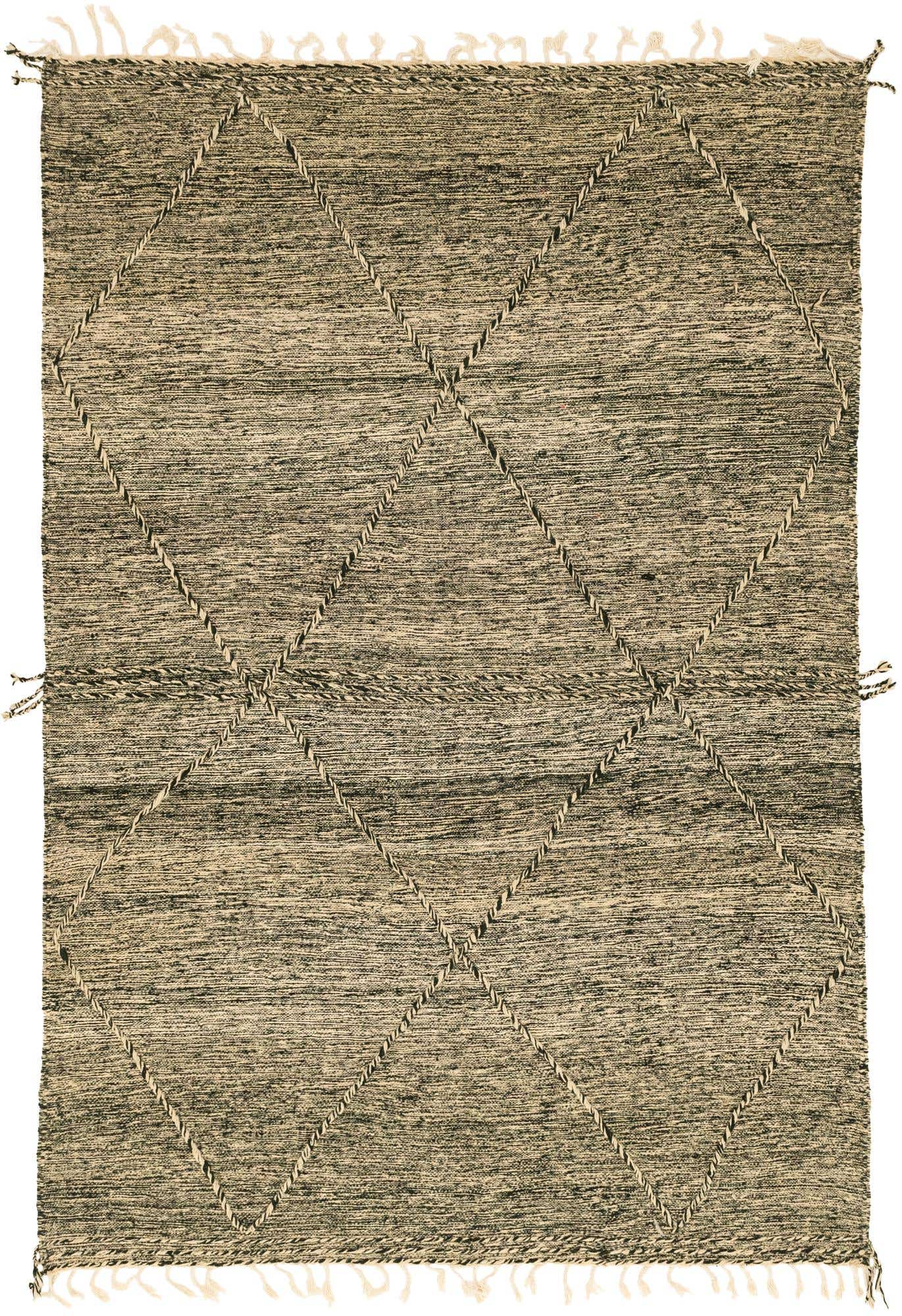 6' 8 x 10' Hand Knotted Moroccan Wool Rug
