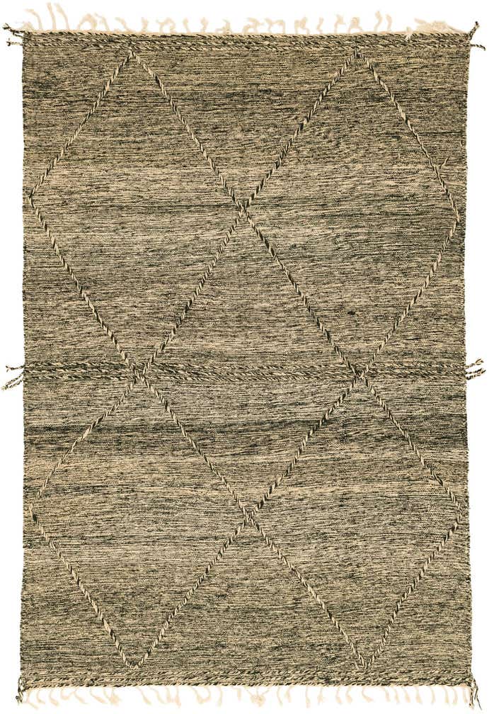 6' 8 x 10' Hand Knotted Moroccan Wool Rug