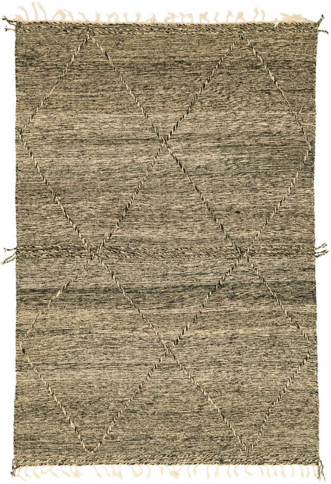 Detail image of 6' 8 x 10' Hand Knotted Moroccan Wool Rug