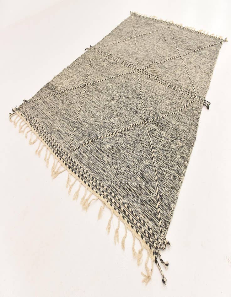 Detail image of 6' 7 x 9' 10  Hand Knotted Moroccan Wool Rug