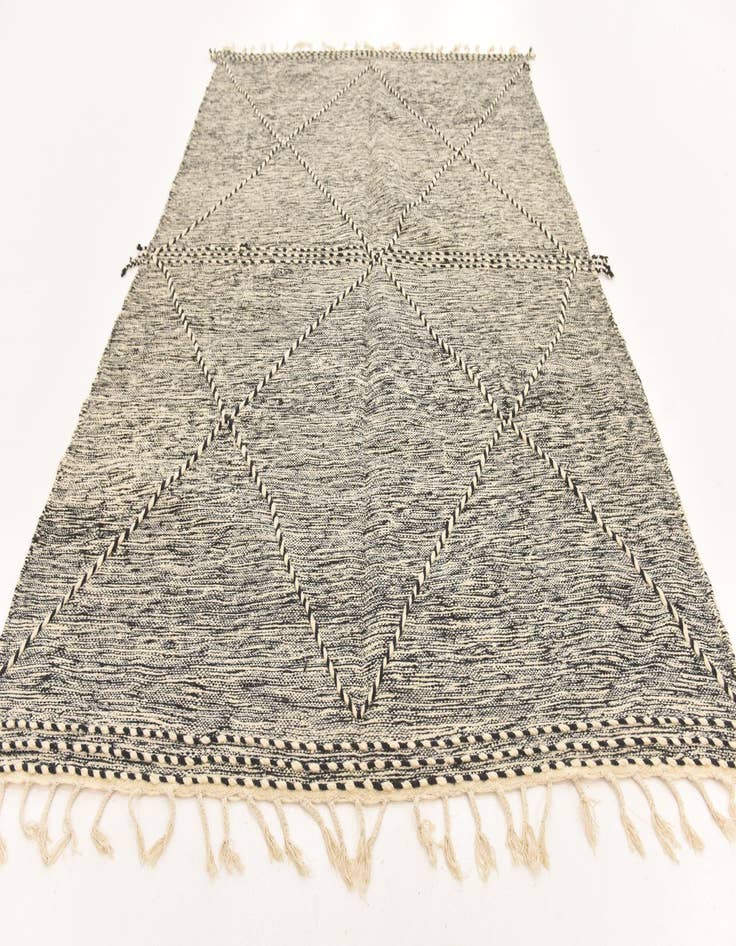 Detail image of 6' 7 x 9' 10  Hand Knotted Moroccan Wool Rug