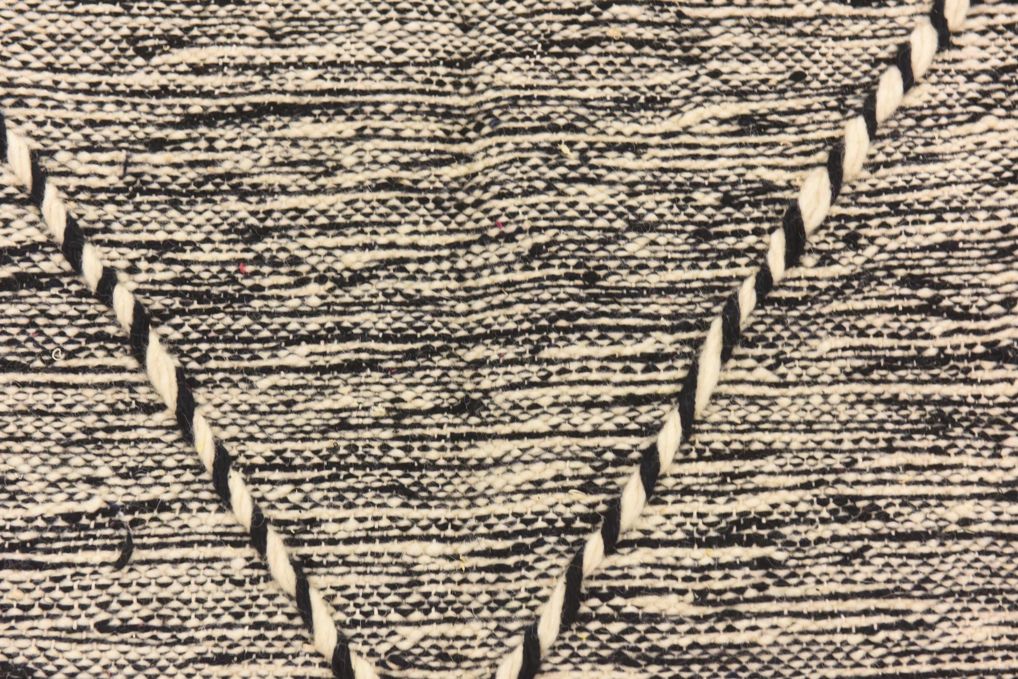 6' 7 x 9' 10 Hand Knotted Moroccan Wool Rug