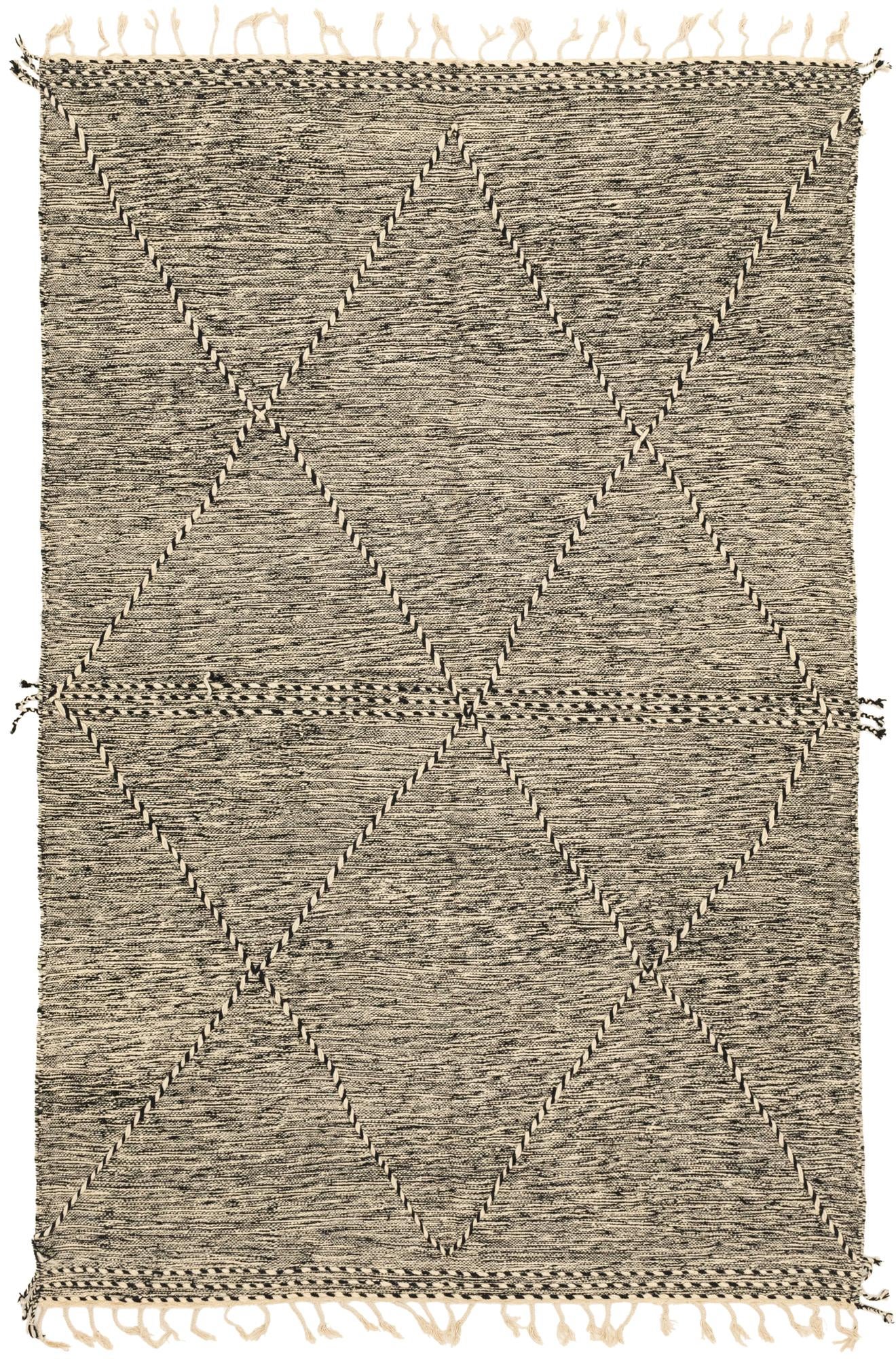 6' 7 x 9' 10 Hand Knotted Moroccan Wool Rug