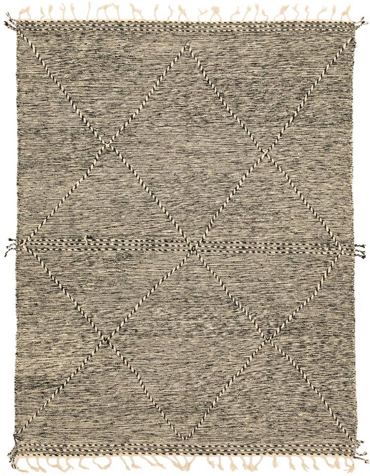 Detail image of 6' 7 x 9' 10 Hand Knotted Moroccan Wool Rug