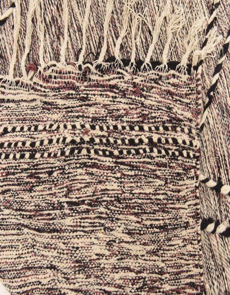 Detail image of 6' 7 x 10'  Hand Knotted Moroccan Wool Rug