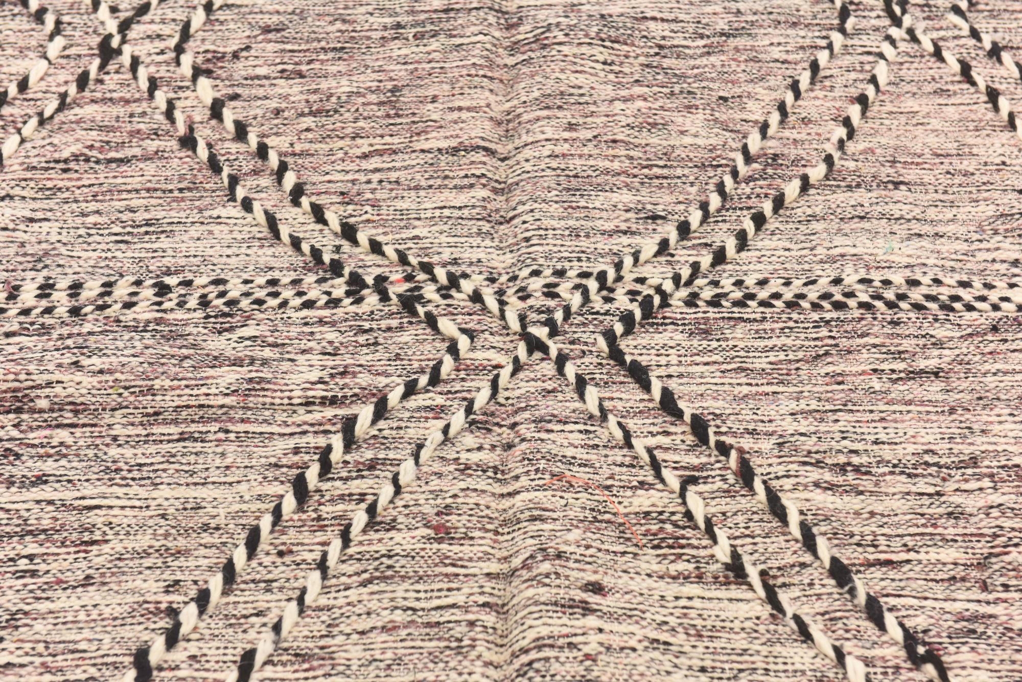 6' 7 x 10' Hand Knotted Moroccan Wool Rug