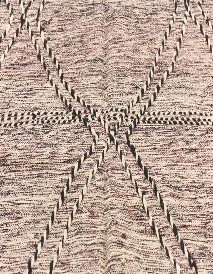 Detail image of 6' 7 x 10'  Hand Knotted Moroccan Wool Rug