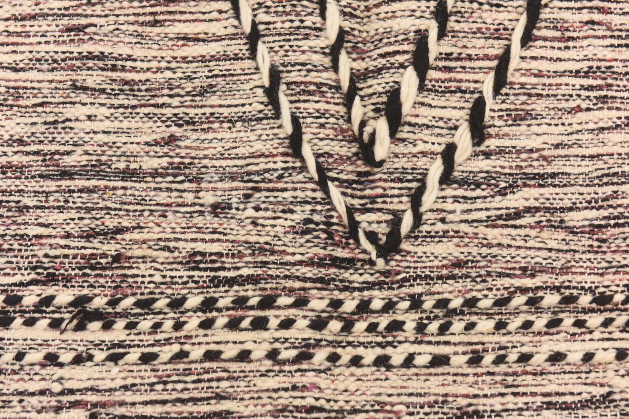 6' 7 x 10' Hand Knotted Moroccan Wool Rug