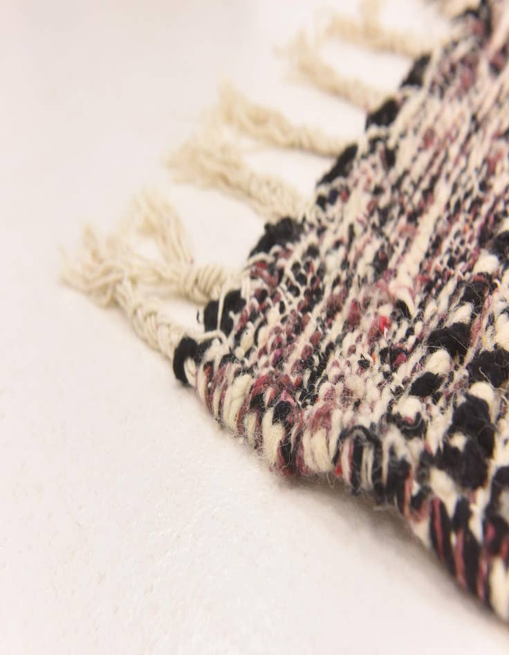 Detail image of 6' 7 x 10'  Hand Knotted Moroccan Wool Rug