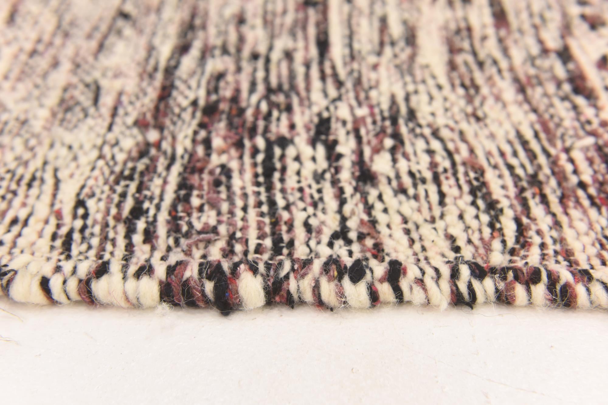 6' 7 x 10' Hand Knotted Moroccan Wool Rug