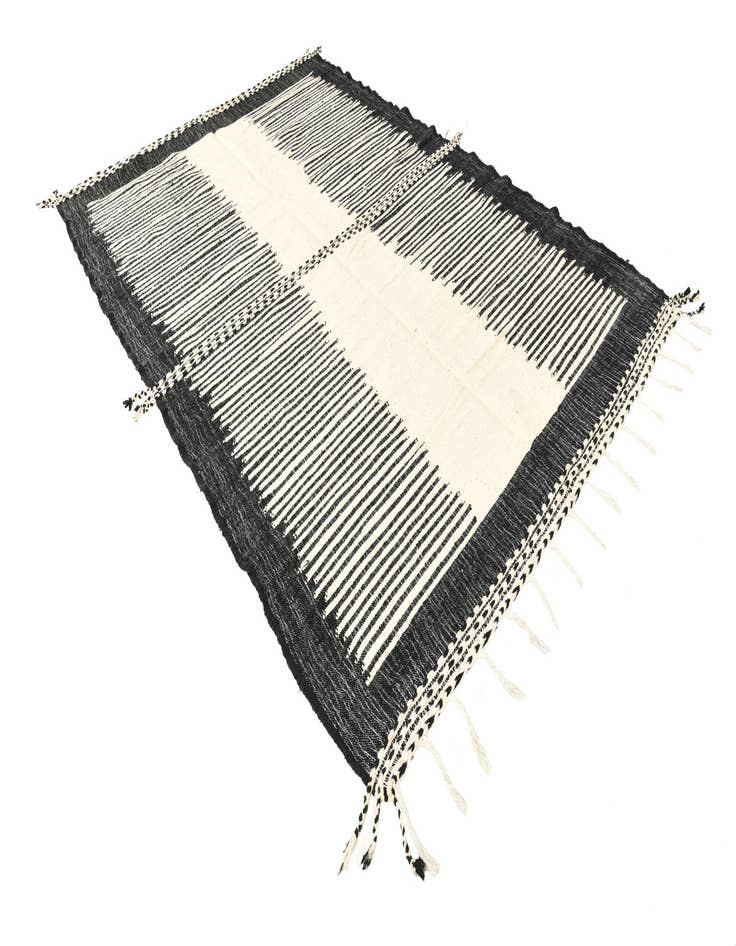 Detail image of 6' 11 x 10' 4 Hand Knotted Moroccan Wool Rug