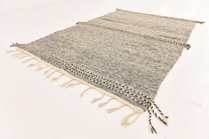 6' 4 x 9' 5 Hand Knotted Moroccan Wool Rug